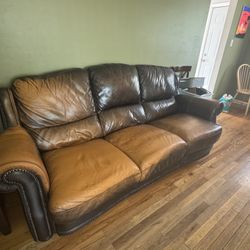 2 Leather Couches.