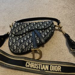 Dior Saddle Bag Large Rarely Used With Shoulder Band