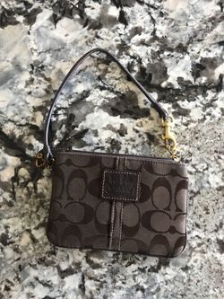 Coach wristlet purse