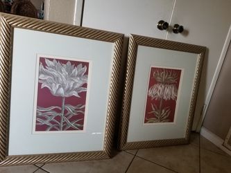 Cuadros, $50 for both""firm in PRICE "" Good condition