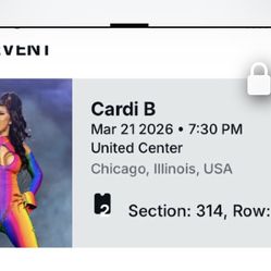 Cardi b tickets