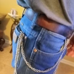 Bikers Wallet Chain Leather Wallet