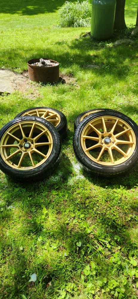 18x8 Sparco Assetto Gara Rally Rims And Tires