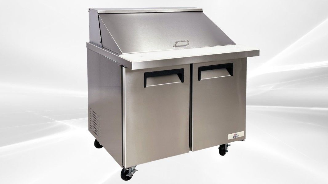 NSF Sandwich Prep Table mega 36 ins SCLM2-36-E-HC