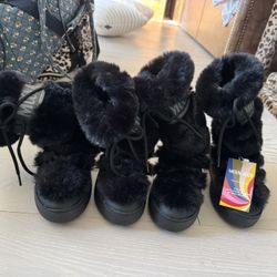 MOON BOOTS Never Worn size 5 Two Pairs Price Reflects Each Pair 