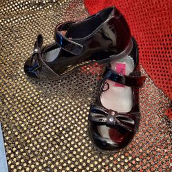 Rachel Shoes Girls Size 6M Blk Sparkle Patent. Pre-owned Excellent.