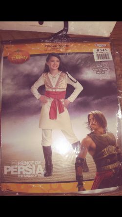 DISNEY/ PRINCE OF PERSIA Halloween Custome/ THE SANDS OF TIME ( Includes: Tunic with attached Sash and Pants) Size M ( 7-8 )