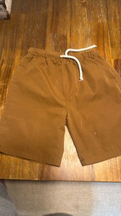 Brown Drawstring Shorts