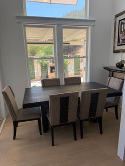 Large Dining Table Set + 9 Chairs