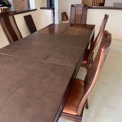 Dinner Table, Living Room , And Bedroom Furniture All In Good Condition 