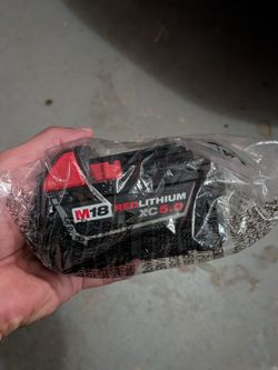 Milwaukee M18 RED LITHIUM XC 5.0Ah 18V Battery 