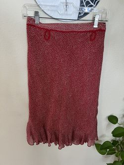 Betsey Johnson NY Red Polkadot Skirt 