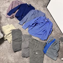 Medium And Large Chaps Ralph Lauren Polo Shirts, Adidas Pants