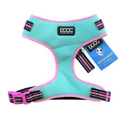 DOOG Step In Neoflex Rin Tin Tin Neon Dog Harness XL Teal Pink
