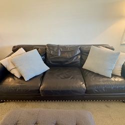 Black  Leather Sofa – Modern Style – $100