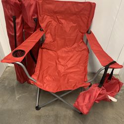 Three Camp Chairs and a Sleeping Bag (Sell as a set)