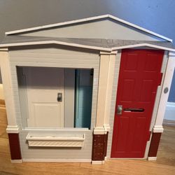Barbie Doll Folding House & Reversible Backdrop