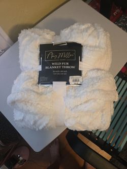 Wild fur blanket throw