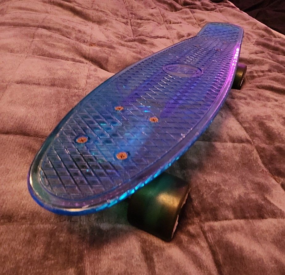 Blue Short Skateboard