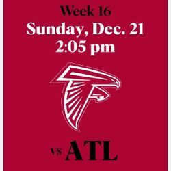 Falcons Vs Cardinals 2 Or 4 Tickets 🎟️🎟️ Plus Parking 🅿️🅿️