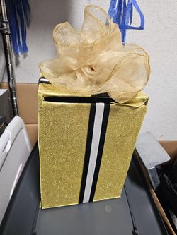 Gold Birthday Card Box
