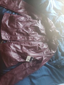 Faux leather jacket
