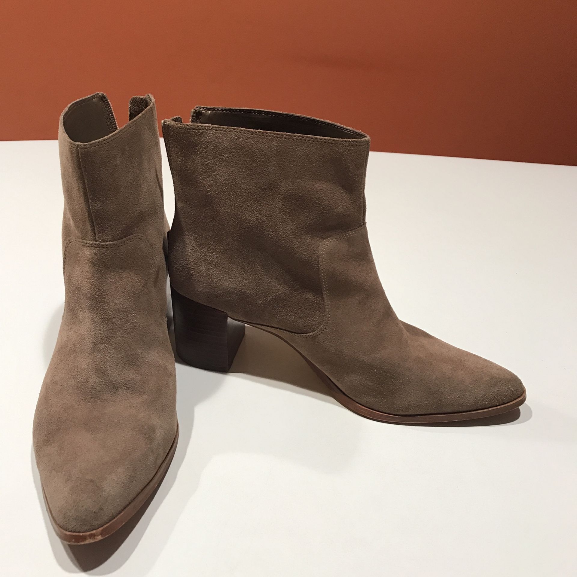 Women’s Suede Leather Ankle Boots, 10M/40 by Saks Fifth Avenue