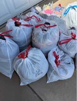 Bags of women’s clothes