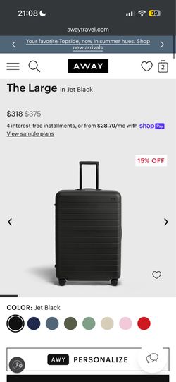 Away Large Suitcase - New in box