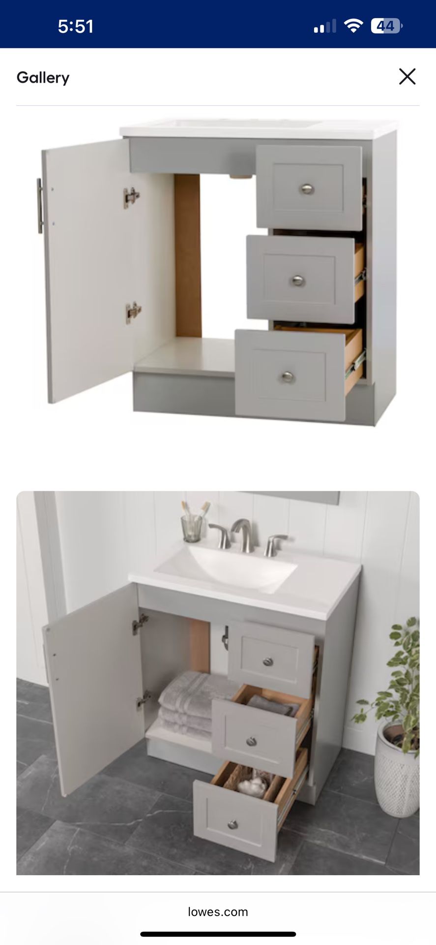 30 In. Bathroom Vanity