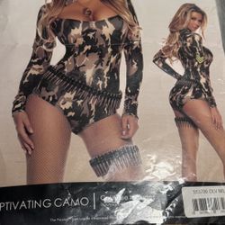 Halloween Costume Women Captivating camo Size M/L