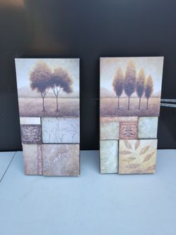 Michael Marcon Tree Canvas Wall Art Set of 2