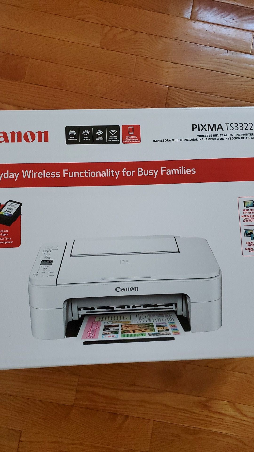 Canon pixma TS3322 Wireless inkjet all-in-one printer