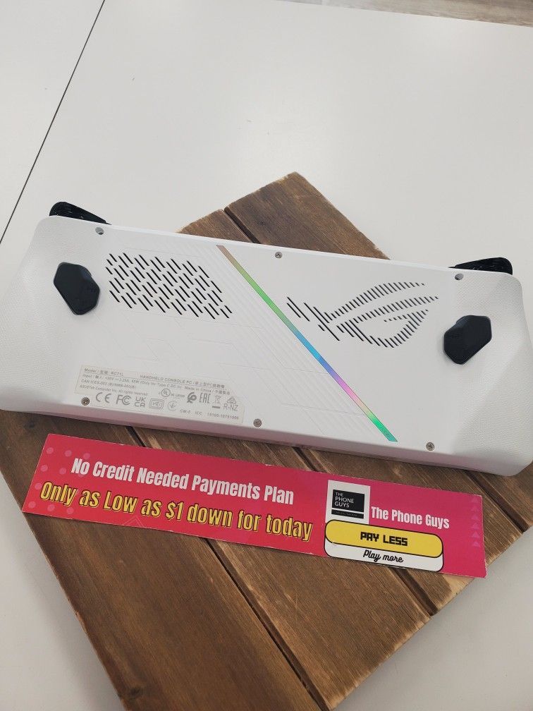 🎮 ASUS ROG Ally 7 inch FHD 120Hz Gaming Handheld AMD Ryzen Z1 Extreme Processor - 512GB - White (Brand New) – Now Only $499 or Just $1 Down! Save $40