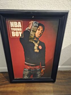 NBA YOUNGBOY POSTER WITH FRAME