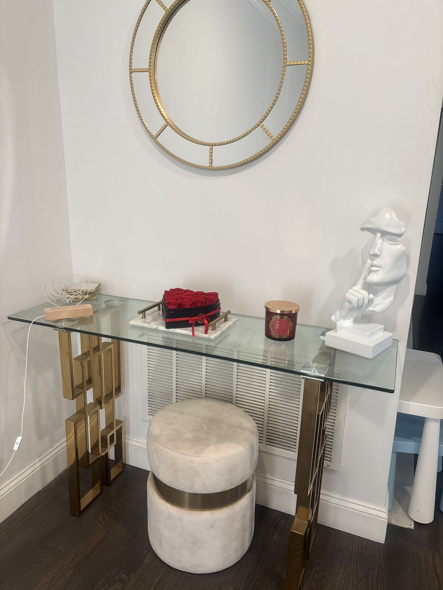 Table With Bench If U Want The Mirror It Will Be $50 More