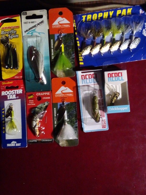 9 Different Fishing Lures 