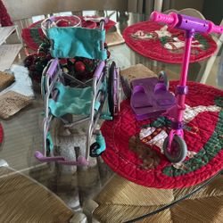 Doll Wheel Chair And Scooter
