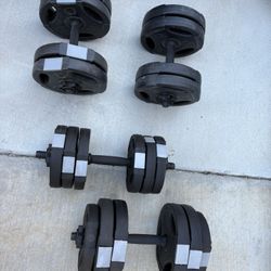 Plastic Weights 100 Pounds Total 