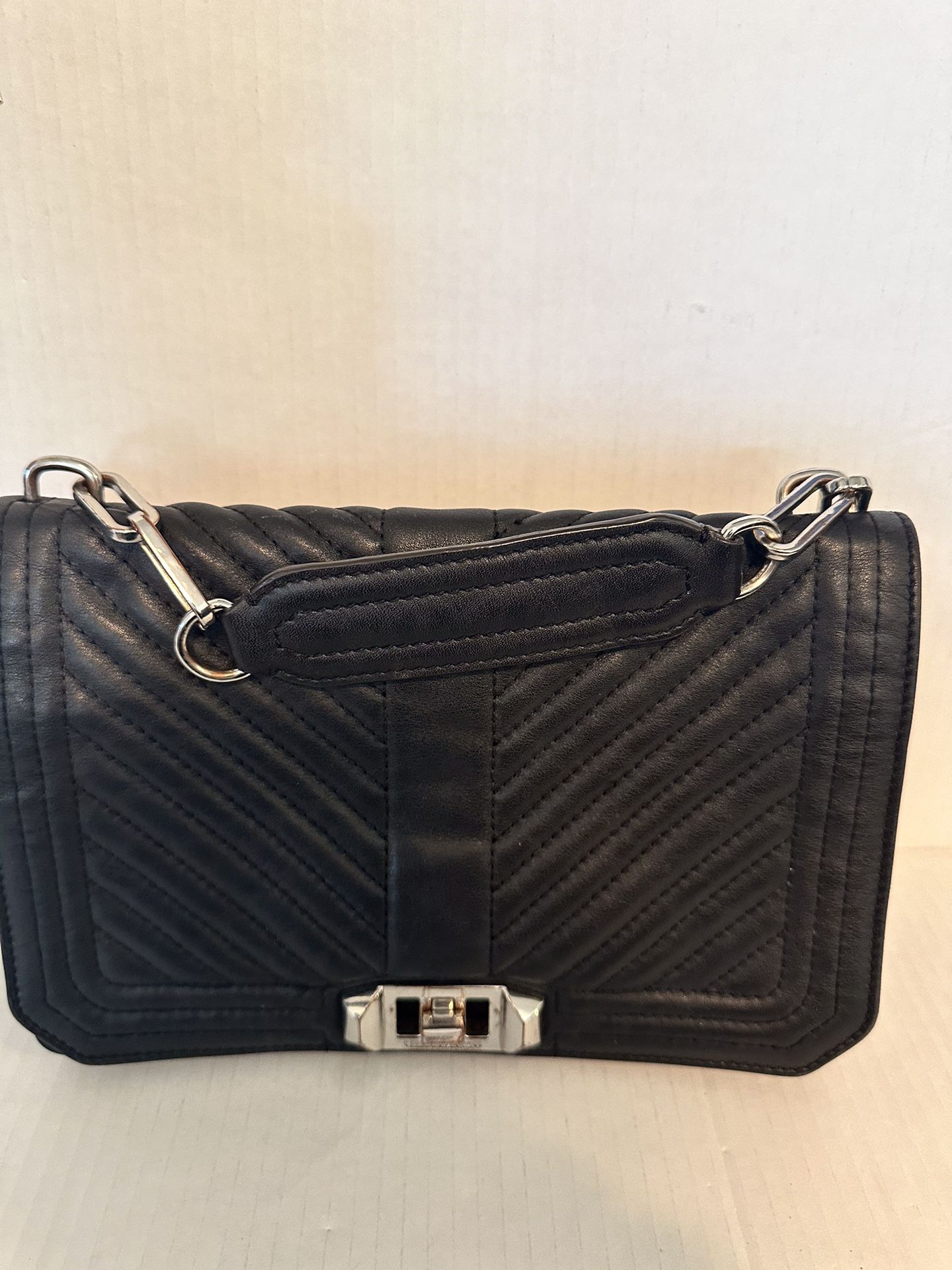 Rebecca Minkoff Handbag Black Leather Used