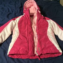 Girls Pink Snow Jacket 