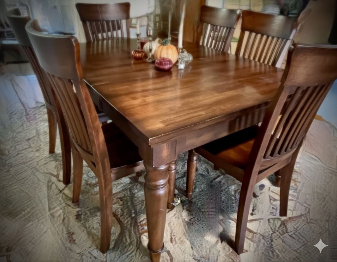 Dining Table + Six Chairs