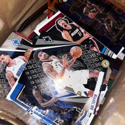 Box of basketball cards 