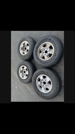4 — 265/70r16 6x5.5 6x139.7 Stock Yukon Tahoe Wheels Rims Tires!!