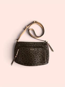Women's Brown CK Crossbody Bag - Great Condition