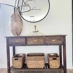 Solid Wood Entryway/Console Table