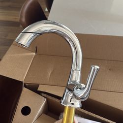 Delta Kayra chrome vanity faucet