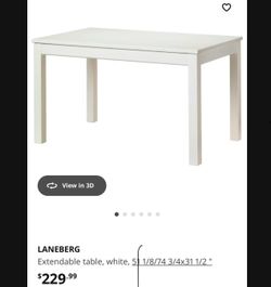 White Table With Chairs Included Used Great Conditions 