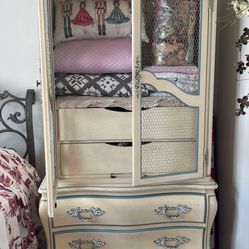 Mid Century Armoire And Love Seat