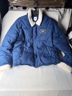 Vans Women Blue FAWNER PUFFER JACKET